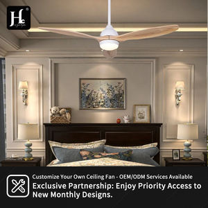 Nordic decorative seesaw <b>fan</b>, 3-blade light <b>fan</b>, DC BLDC wooden ventilation <b>ceiling</b> <b>fan</b> with remote control - Product Image 5