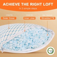 Oreiller long pour le lit, en mousse à mémoire de forme déchiquetée, oreiller pour tout le corps, oreillers de grossesse pour les dormeurs latéraux, pour adultes