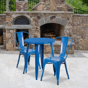Modern Industrial Design Metal <b>Restaurant</b> <b>Set</b> Table Chairs 4 Seater Durable Commercial Furniture for <b>Restaurant</b> Bar Canteen - Product Image 5