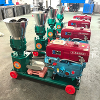 Machine de fabrication de granulés d'aliments pour animaux STROSEN, alimentée au diesel, pour la production de granulés d'aliments pour animaux, pour les fermes