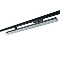 Konektor Lampu Rel Komersial RONSE 30W 3 Fasa 3 Kabel 30 Sudut Sorot Dapat Diredupkan LED Aluminium Linear Track 4500 Lumens