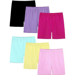 Women's Solid Color Knitted Shorts Elastic Waist Casual Breathable Activewear Pants in Black Purple <b>Pink</b> Mint Yellow Light <b>Pink</b> - Product Image 1