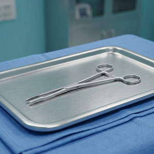 Pinzas de Gross Maier Curvas con Trinquete para Sujeción de Instrumentos Quirúrgicos para Uso en Quirófano - Product Image 2
