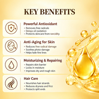 Huile de Vitamine E Pressée à Froid de Qualité Cosmétique en Gros, Résine Naturelle Pure de Tocophérol pour Crèmes, Lotions, Soins Capillaires, Peau et Massage Corporel