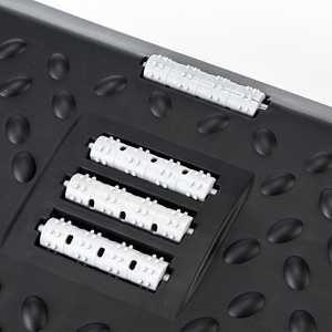 Yeni Plastik Rulo Masajlı Ayak Dayama Taburesi, Üniversal Tekerlekler, Yuvarlak Kenarlar, Güçlendirilmiş Yapı, Ofis İçin Ergonomik Ayak Dayanağı - Product Image 2