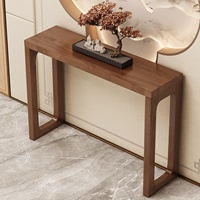 Table console simple en bois massif pour salon, style chinois moderne, fabrication sur mesure en usine