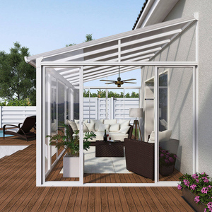 Vérandas en verre, solariums inclinés, serres autoportantes, véranda mobile d'occasion pour jardin - Product Image 2