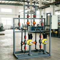 Système de traitement de l'eau par filtration à feuille plate 3000L/heure, utilisant PVDF, PVC, EPDM, MBR, RO, EDI, avec pompe, moteur et roulement contrôlés par PLC