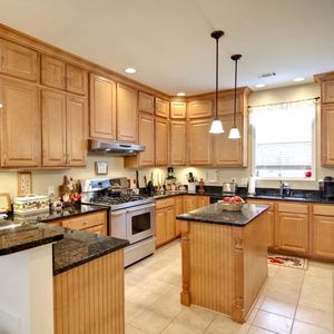 European Handless Guangzgou Neo-Classical <strong>Wood</strong> Kitchen Cabinet American Modern Style - Product Image 4