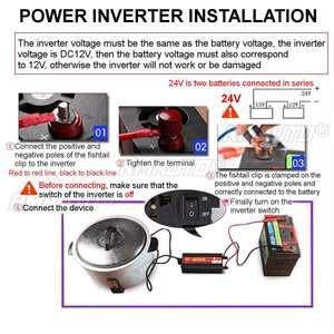 Pure Sine Wave Inverter DC 12V 220V AC 24V to 110V Power 2000W 3000W 4000W 5000W Car Inverter <b>Voltage</b> <b>Converter</b> With LED Display - Product Image 6