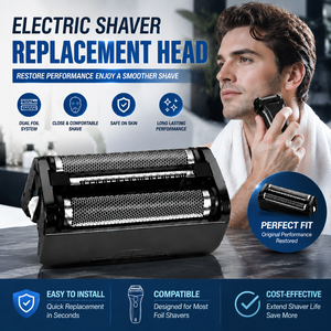 Wholesale Rechargeable <b>Razor</b> Replacement Cutting <b>Head</b> Foil Mesh Blade Parts Universal Electric Shaver Accessories - Product Image 1