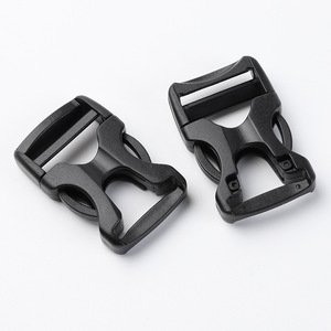 Hebilla de liberación lateral de plástico Jiuyuan, negra, duradera, accesorio para mochilas y riñoneras - Product Image 1