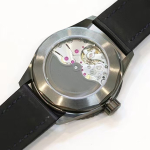 Reloj de Hombre Profesional de Buceo, Impresionante, Personalizado, Mecánico Automático, con Esfera Azul Sunray, Caja de Acero Plateado, Luminoso e Impermeable - Product Image 3