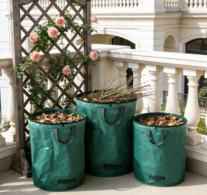 Paquete de 3 Bolsas Cuadradas Modernas para Desechos de Jardín de 272L, Ahorro de Espacio, Reutilizables, Resistentes, Gran Capacidad, para Colocar en Esquinas del Patio - Product Image 3