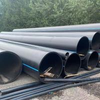 Tuyau d'alimentation en eau haute pression PE100 HDPE PN16 SDR11 16 bars, grand diamètre 400mm 500mm 600mm, en polyéthylène