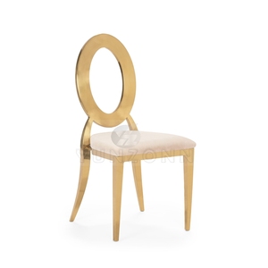 Moderno oro Chiavari sedie buco posteriore in velluto matrimonio sala da pranzo casa all'aperto Hotel eleganti ristoranti in metallo - Product Image 5
