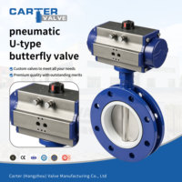 Válvula de Mariposa Eléctrica Neumática con Brida en U de Acero Inoxidable 304/316L, a Prueba de Explosiones Exd, para Medios Corrosivos, PN10, Válvula de Control