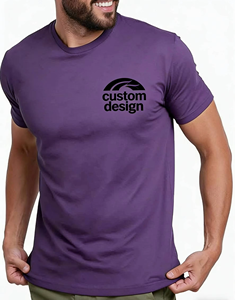 OEM Custom 50% <b>Polyester</b> 25% Cotton 25% Rayon Men Summer Crew Neck t shirt Short Sleeve Soft Comfortable <b>tshirt</b> Casual t-shirt - Product Image 1