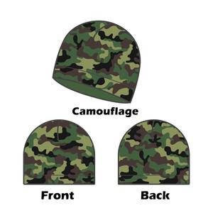 قبعات ركوب الدراجات وتسلق الجبال، قبعة بيني مخصصة بنمط التمويه الحقيقي، قبعات للجري مع شعار مطبوع، قبعة ركوب الدراجات - Product Image 3