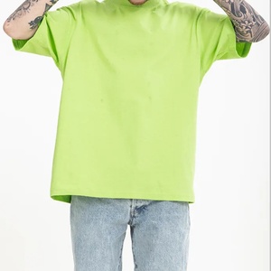 Camiseta de Cuello Redondo para Hombre, de Alta Calidad, en Poliéster/Algodón Grueso, Corte Regular, Color Personalizado, Logotipo Personalizado, Secado Rápido, en Oferta - Product Image 1
