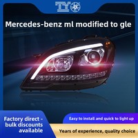 Nouvel ensemble de phares LED améliorés pour Mercedes-Benz ML/GL 2009-2012 W164 avec lentilles de projecteur et feux de jour séquentiels