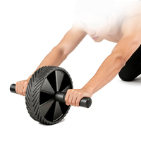 Alat Latihan Otot Perut Single Wheel Abs Roller, Peralatan Fitness untuk Latihan Kestabilan di Rumah