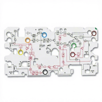 Panneau de commande à membrane personnalisé avec affichage LED et schéma de circuit PLC d'automatisation industrielle