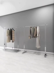 بيع بالجملة رف أكريليك شفاف راقي للملابس متجر من قاعدة مستطيلة متينة أكريل - Product Image 4