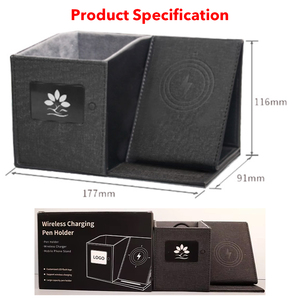 Supporto da Scrivania Multifunzione con Logo Personalizzato, Caricatore Wireless Portatile 3 in 1 con <span class=keywords><strong>Ricarica</strong></span> Rapida 15W e Supporto per Telefono - Product Image 3