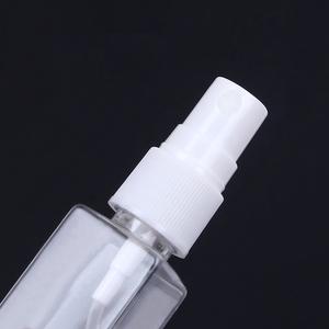 Botol Air Semprot Alkohol Plastik Hewan Peliharaan, Wadah Cairan Parfum Semprotan Kabut Halus Persegi Transparan 10/20/30/50/100Ml 1Oz - Product Image 6
