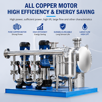 Station de pompage intelligente SS304 avec réservoir sous pression, moteur à fréquence variable et pression constante pour l'eau (sans pression négative)
