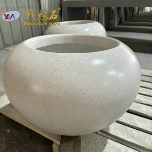 Nuevo Macetero Magic Stone Grc para Exteriores, Base Cuadrada Grande, Estilo Moderno, para Hoteles, Centros Comerciales y Paisajismo - Product Image 2