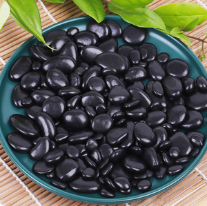 Large Selling Black <strong>Round</strong> <strong>Stones</strong>,Natural <strong>River</strong> <strong>Stones</strong>,Black High Polished <strong>Round</strong> <strong>Stones</strong> for Outdoor Garden Decoration Use - Product Image 3