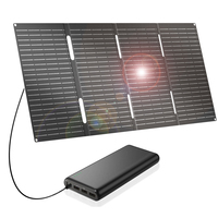 Chargeur solaire pliable 30W, sortie USB DC 5V 12V, chargeur solaire portable pour le camping, la recharge de téléphone, la station d'alimentation