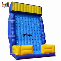 Mur d'escalade gonflable extérieur personnalisé pour parcs d'attractions commerciaux, jeux sportifs d'escalade pour enfants et adultes
