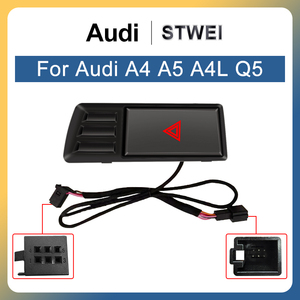 สำหรับออดี้ A4 A5 Q5 S5 B8 A4L 2009-2016 ปุ่มไฟฉุกเฉิน ปุ่มไฟเตือนอันตราย สวิตช์ไฟเตือนอันตราย - Product Image 4