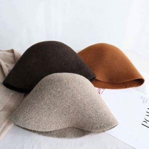 Chapeau de pêcheur en laine personnalisé unisexe pour l'automne et l'hiver, protection solaire, idéal pour le cyclisme et les voyages, vente en gros - Product Image 1