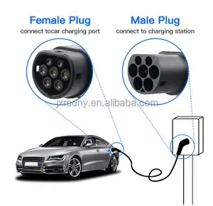 2024 Vendas quentes mercado europeu RDC 16A nível 2 Ac Evse portátil Ev 110-380V Estação de Carregador de Carro para veículos Elétricos