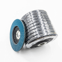 Disque abrasif Dongtai ODM OEM OBM de 4 pouces, disque à lamelles en zircone, support en fibre de verre, pour le débavurage, le ponçage et le polissage de l'acier inoxydable