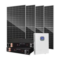 5Kw 10Kw 20Kw sur le système d'alimentation triphasé de panneau solaire du réseau 380V système d'énergie solaire pour la maison