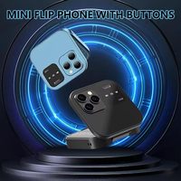 Teléfono móvil plegable pequeño i16 Pro, registro automático de llamadas, Marcación rápida, Radio FM, Mini teléfono plegable, 2 tarjetas SIM, teléfono móvil desbloqueado GSM