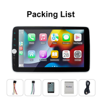 Autoradio 1Din 9 pouces IPS à montage sur tableau de bord, charge Type-C, multimédia, Carplay, Android Auto, écran tactile, stéréo, vidéo, BT, FM, AUX, MP5