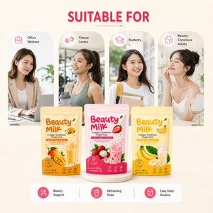 Leche en Polvo de Belleza de Marca Privada con Certificación GMP, Colágeno Hidrolizado en Polvo de Múltiples Sabores, Suplemento para el Cuidado de la Piel que Ilumina la Piel - Product Image 3