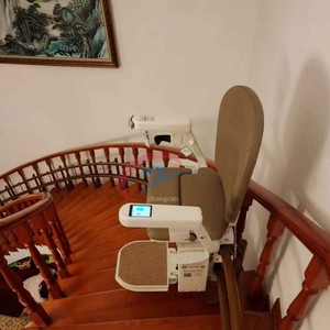 Elevador de Escaleras Eléctrico Seguro de 120 kg y 160 kg para el Hogar, para Escaleras Rectas y Curvas, Silla Elevadora para Escaleras - Product Image 2