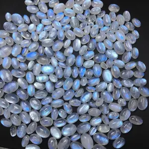 High Quality Hot Selling Wholesale Blue Moonstone Good Flash Cabs For Rings