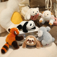Adorable Peluche Ours Créative, Animal en Peluche Super Doux 100% Polyester, Personnalisable, Porte-clés Anti-stress