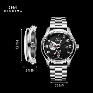 2021米兰不锈钢带24小时展示豪华批发时钟手男子设计师灵感手表欧洲手表