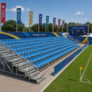 Sièges de tribune temporaire pour stade extérieur, gradins amovibles assemblés pour compétitions sportives scolaires - Product Image 3