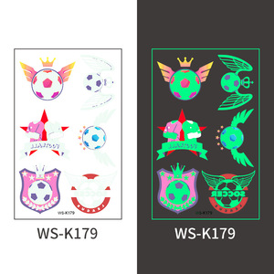 สติกเกอร์ลายสักฟุตบอล GLIWAY แบบชั่วคราว ลายพิมพ์ดิจิทัลบนฟิล์ม PET สำหรับแฟนกีฬา - Product Image 4