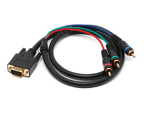 สายเคเบิลวิดีโอคอมโพเนนต์ RGB แบบ VGA 15 พิน ตัวผู้ ต่อกับ 3 RCA ตัวผู้ ยี่ห้อ KAICAP - Product Image 3